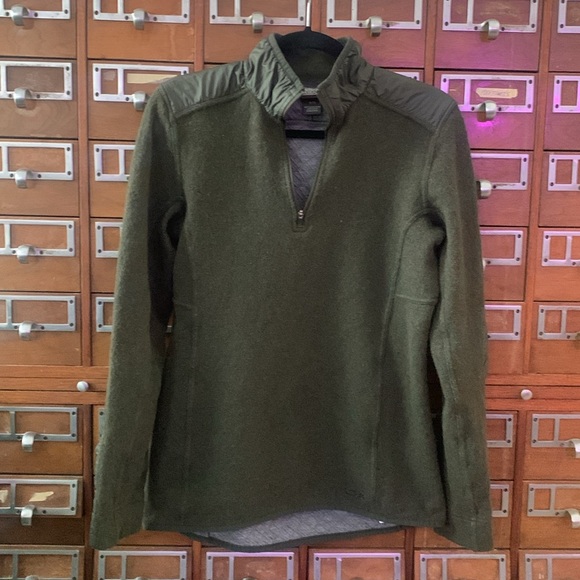 Outdoor Research Cyprus Hybrid Quarter Zip Sweater Jacket Pullover Size Medium - Picture 3 of 12